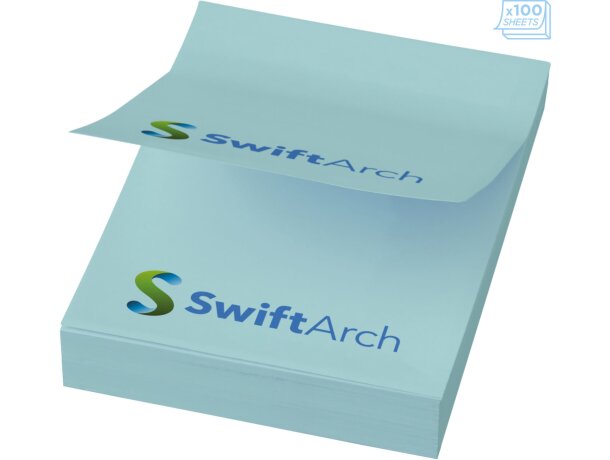 Notas adhesivas Sticky-Mate 50x75 mm personalizables Azul claro detalle 6