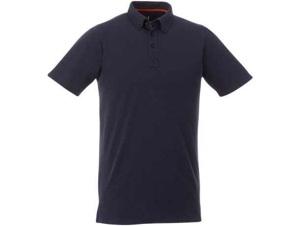 Polo con cuello abotonado para hombre Atkinson Azul marino detalle 7