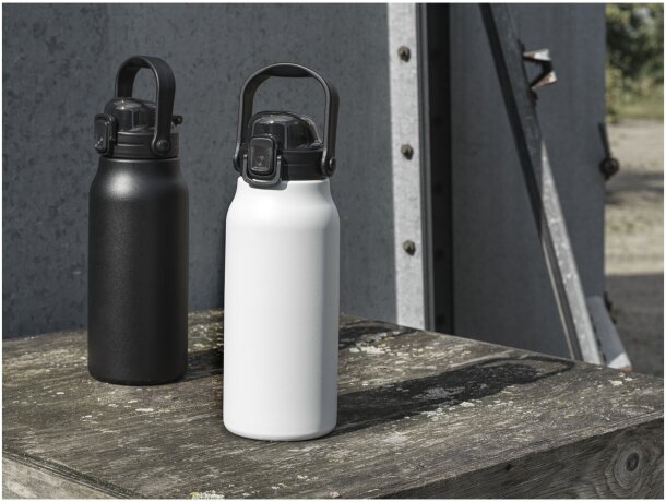 Bidón isotérmico Giganto 1600 ml acero inoxidable reciclado Blanco detalle 6