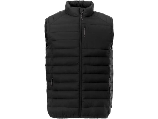 Chaleco aislante de material reciclado para hombre Pallas Negro intenso detalle 12