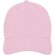 Gorra de 6 paneles Davis Rosa claro detalle 14