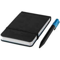 Bloc de notas con banda elástica personalizada negro intenso Bloc de notas con banda elástica personalizada negro intenso