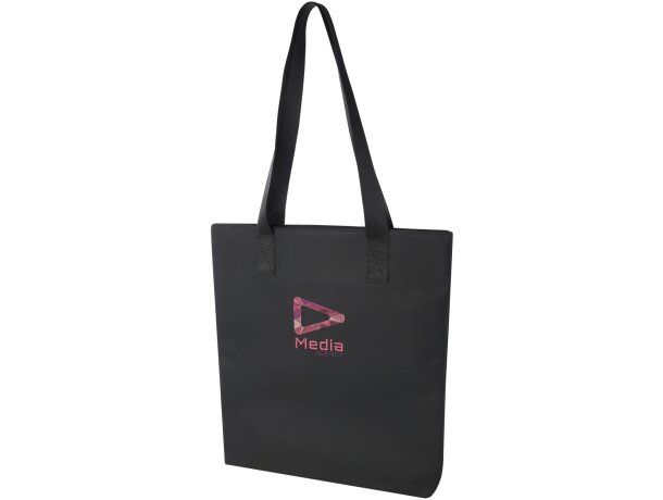 Bolsa tote Turner GRS de poliuretano reciclado con certificación Negro intenso detalle 1