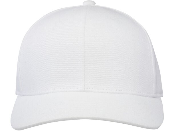 Gorra reciclada seis paneles Aware Opal con rastreador QR Blanco detalle 12