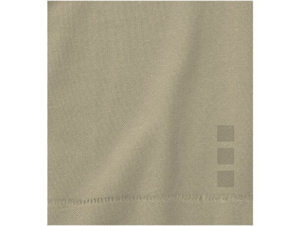 Polo de mujer barato en algodón 200 g/m2 Elevate Life Calgary Caqui detalle 5