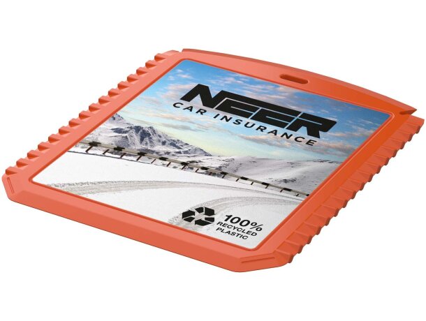 Rascador hielo rectangular reciclado Thrym Naranja detalle 13