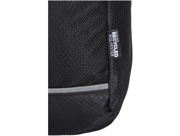 Bolsa cruzada de hidratación Nomad 6L en poliéster reciclado Negro intenso detalle 6