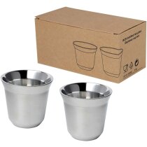 Tazas espresso Duo acero inoxidable reciclado
