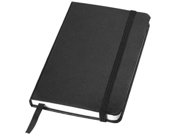 Libreta Classic A6 barata tapa dura símil cuero con cierre Amarillo detalle 11