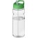 H2O Active® Base Bidón deportivo con tapa con boquilla de 650 ml Transparente/verde