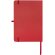 Libreta A5 Teak con tapa dura de tacto suave reciclado Rojo detalle 13