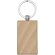 Llavero rectangular de madera de haya Gian Natural detalle 2