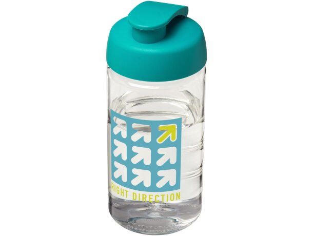 H2O Active® Bop Bidón deportivo con Tapa Flip de 500 ml Transparente/azul aqua detalle 31