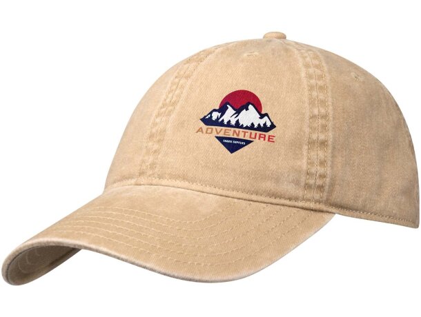 Gorra lavada de 6 paneles Grafton con algodón reciclado detalle 7