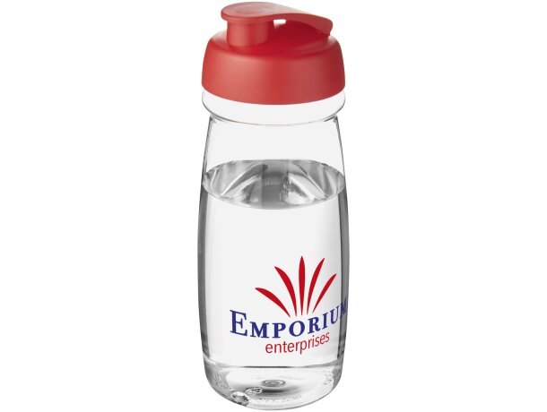 H2O Active® Pulse Bidón deportivo con Tapa Flip de 600 ml Transparente/rojo detalle 62