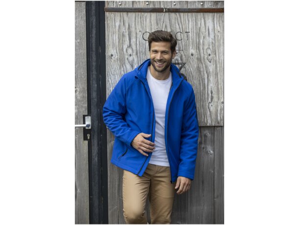 Chaqueta softshell acolchada para hombre Notus con capucha Azul marino detalle 19