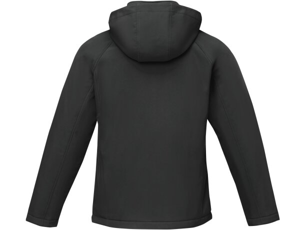 Chaqueta softshell acolchada para hombre Notus con capucha Negro intenso detalle 23