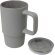 Taza térmica de gres Carter con tapa antiderrame 450ml Gris detalle 11