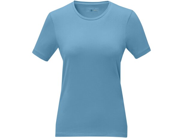 Camisetade manga corta orgánica para mujer Balfour Azul nxt detalle 14