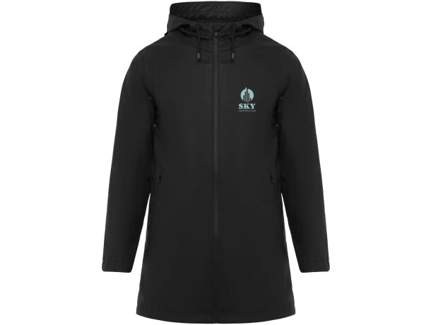 Chubasquero impermeable Sitka Roly con capucha y visera Negro intenso detalle 1