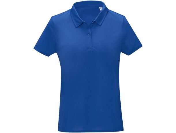 Polo técnico manga corta mujer Deimos transpirable Cool fit Azul detalle 16