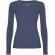 Camiseta manga larga mujer algodón 100% Roly Extreme Azul vaquero