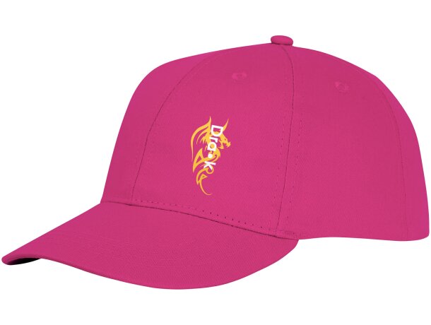 Gorra dividida en 6 paneles. Ideal para merchandising Magenta detalle 9