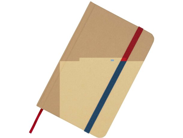 Libreta tapa dura A6 Reed con papel certificado FSC Azul océano detalle 15