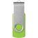 Memoria USB Rotate 2GB con protección giratoria de aluminio Lima/plateado detalle 20