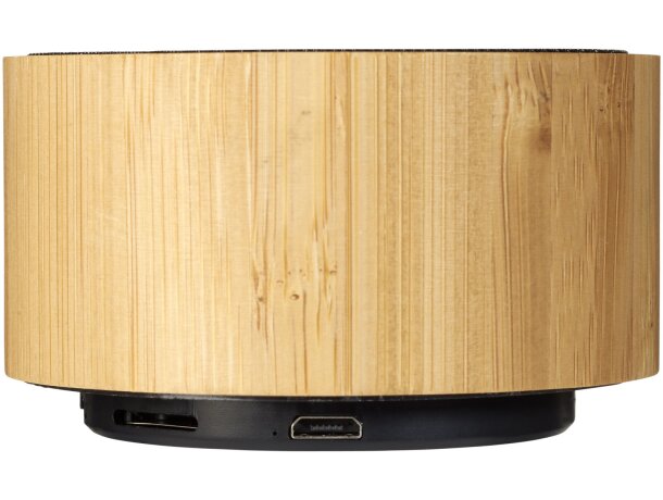 Altavoz Bluetooth® de bambú Cosmos Natural/negro intenso detalle 11