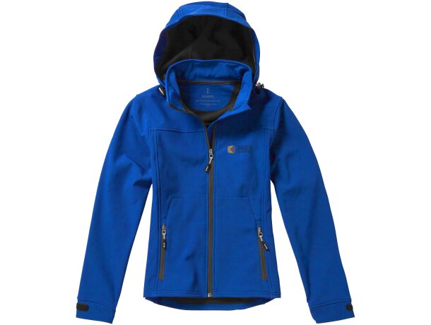 Chaqueta softshell mujer Langley corte entallado impermeable Azul detalle 8