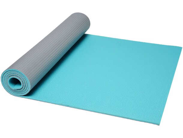 Esterilla yoga Babaji con superficie texturizada y bolsa Gris/verde menta detalle 3
