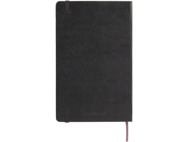 Libreta tapa dura rayada Classic Moleskine certificada FSC Negro intenso detalle 2