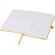 Libreta tapa dura plástico oceánico reciclado Thalaasa FSC Amarillo detalle 35