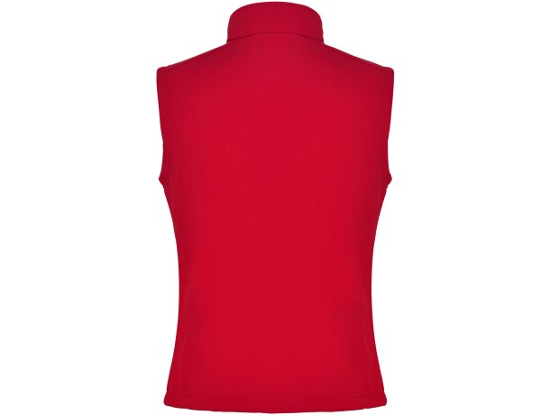 Chaleco softshell unisex Nevada de Roly resistente al agua Rojo detalle 14