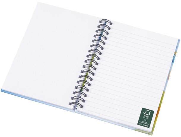 Cuaderno A6 Wire-o y tapa dura Blanco/negro intenso detalle 3
