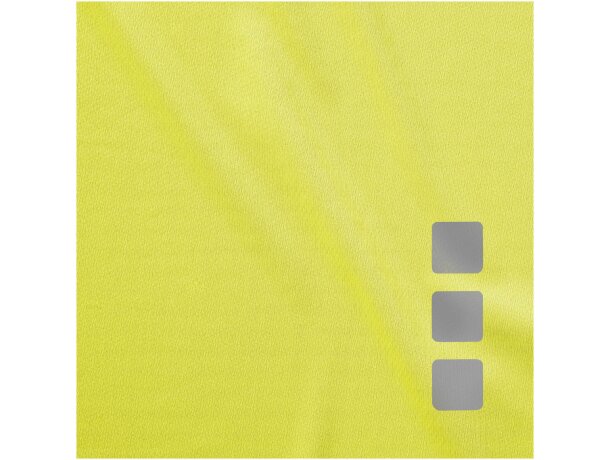 Camiseta manga corta de mujer niagara de Elevate 135 gr Amarillo neón detalle 12