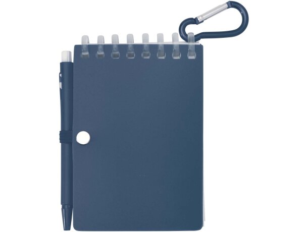 Set libreta tapa blanda y bolígrafo exterior Lig Mini Azul océano detalle 3
