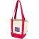 Bolsa tote mini algodón reciclado certificado GRS 320 g/m² Sam Rojo/natural detalle 8