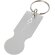 Llavero con moneda para carrito de la compra Rhea aluminio Plateado detalle 1