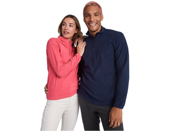 Chaqueta polar con media cremallera hombre Himalaya Roly Rojo detalle 16