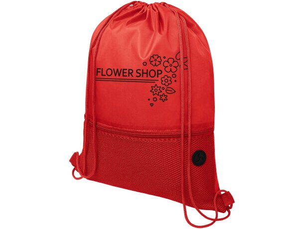 Mochila de cuerdas para empresa poliéster Oriole Rojo detalle 11