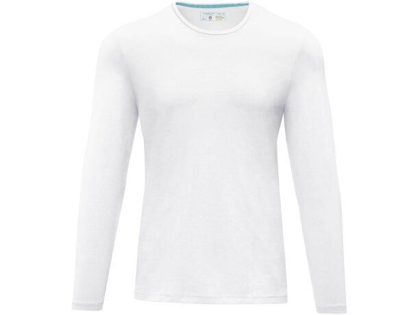 Camiseta de manga larga "ponoka" Blanco detalle 2
