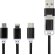 Cable de carga personalizado 100 cm con 5 conectores Versatile Negro intenso detalle 16