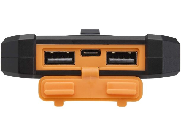 Batería externa solar Altair de 5000 mAh con panel fotovoltaico Negro intenso detalle 7