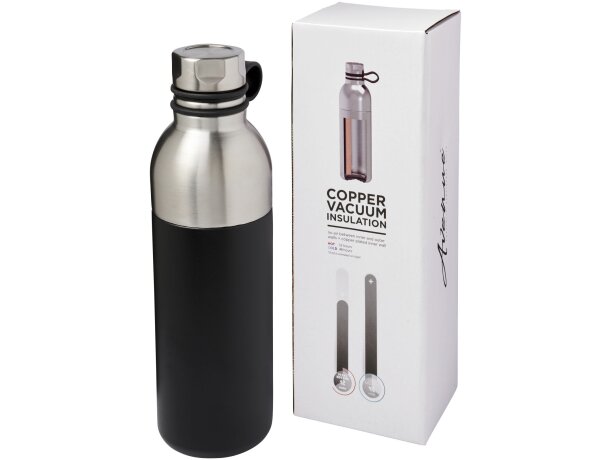 Botella térmica Koln acero doble pared 590ml con asa silicona Azul detalle 20