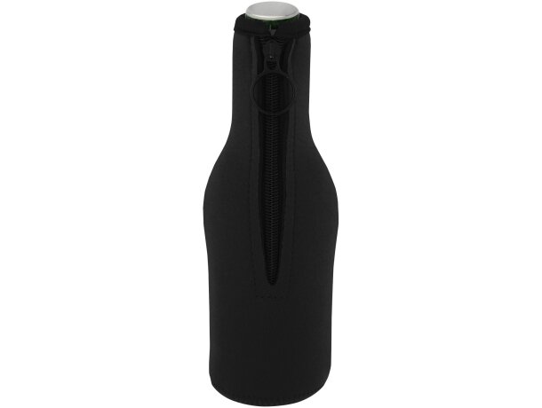Funda para botellas térmicas de neopreno plegable Fris Negro intenso detalle 25