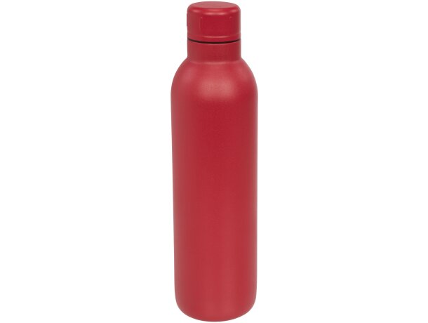 Botella termo con logo con tapa de rosca en acero inoxidable Thor Rojo detalle 41