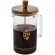 Cafetera de prensa francesa Ivorie 600ml vidrio borosilicato Transparente/madera detalle 1