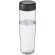 H2O Active® Tempo Bidón deportivo con tapa de rosca de 700 ml Transparente/negro intenso